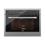 【Limited-Time Offer，Once Sold Out, It’s Gone】KoolMore 24 Inch Built-in Convection Oven and Microwave Combination with Broil, Soft Close Door, 1000 Watt Power, Stainless Steel Finish, Touch Control LCD Display (KM-CWO24-SS)