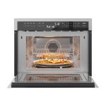 【Limited-Time Offer，Once Sold Out, It’s Gone】KoolMore 24 Inch Built-in Convection Oven and Microwave Combination with Broil, Soft Close Door, 1000 Watt Power, Stainless Steel Finish, Touch Control LCD Display (KM-CWO24-SS)