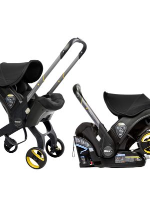 【Limited-Time Offer，Once Sold Out, It’s Gone】Doona Car Seat & Stroller, Nitro Black - All-in-One Travel System