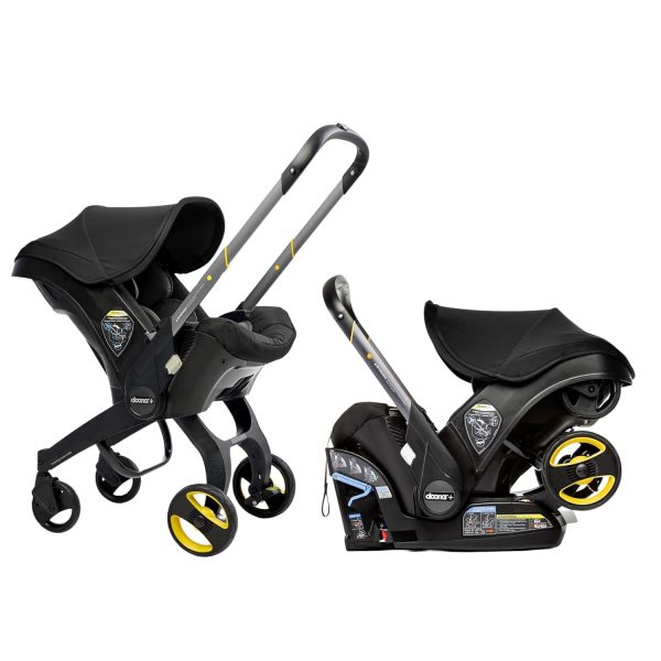 【Limited-Time Offer，Once Sold Out, It’s Gone】Doona Car Seat & Stroller, Nitro Black - All-in-One Travel System
