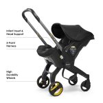 【Limited-Time Offer，Once Sold Out, It’s Gone】Doona Car Seat & Stroller, Nitro Black - All-in-One Travel System