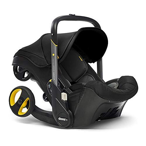 【Limited-Time Offer，Once Sold Out, It’s Gone】Doona Car Seat & Stroller, Nitro Black - All-in-One Travel System