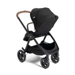 3-in-1 Stroller, Lightweight Infant Car Seat & Anti-Rebound Base, All-Wheel Suspension, Reversible Seat (Shale)