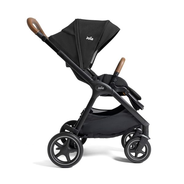 3-in-1 Stroller, Lightweight Infant Car Seat & Anti-Rebound Base, All-Wheel Suspension, Reversible Seat (Shale)