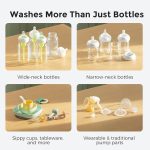 Momcozy KleanPal Pro Baby Bottle Washer, Sterilizer & Dryer - All-in-One Cleaning Machine for Bottles, Pump Parts & Baby Essentials - Time-Saving & Effortless Care
