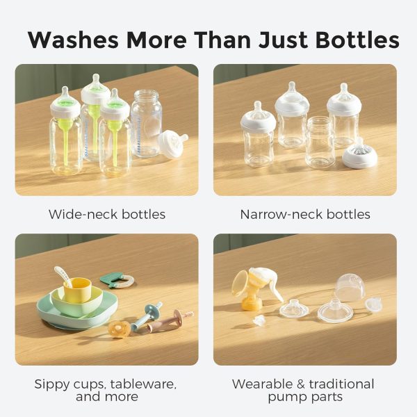 Momcozy KleanPal Pro Baby Bottle Washer, Sterilizer & Dryer - All-in-One Cleaning Machine for Bottles, Pump Parts & Baby Essentials - Time-Saving & Effortless Care