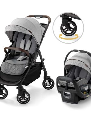 【Limited-Time Offer,Once Sold Out, It’s Gone】Graco Premier Merge™ Travel System with SnugRide SnugFit LX Infant Car Seat